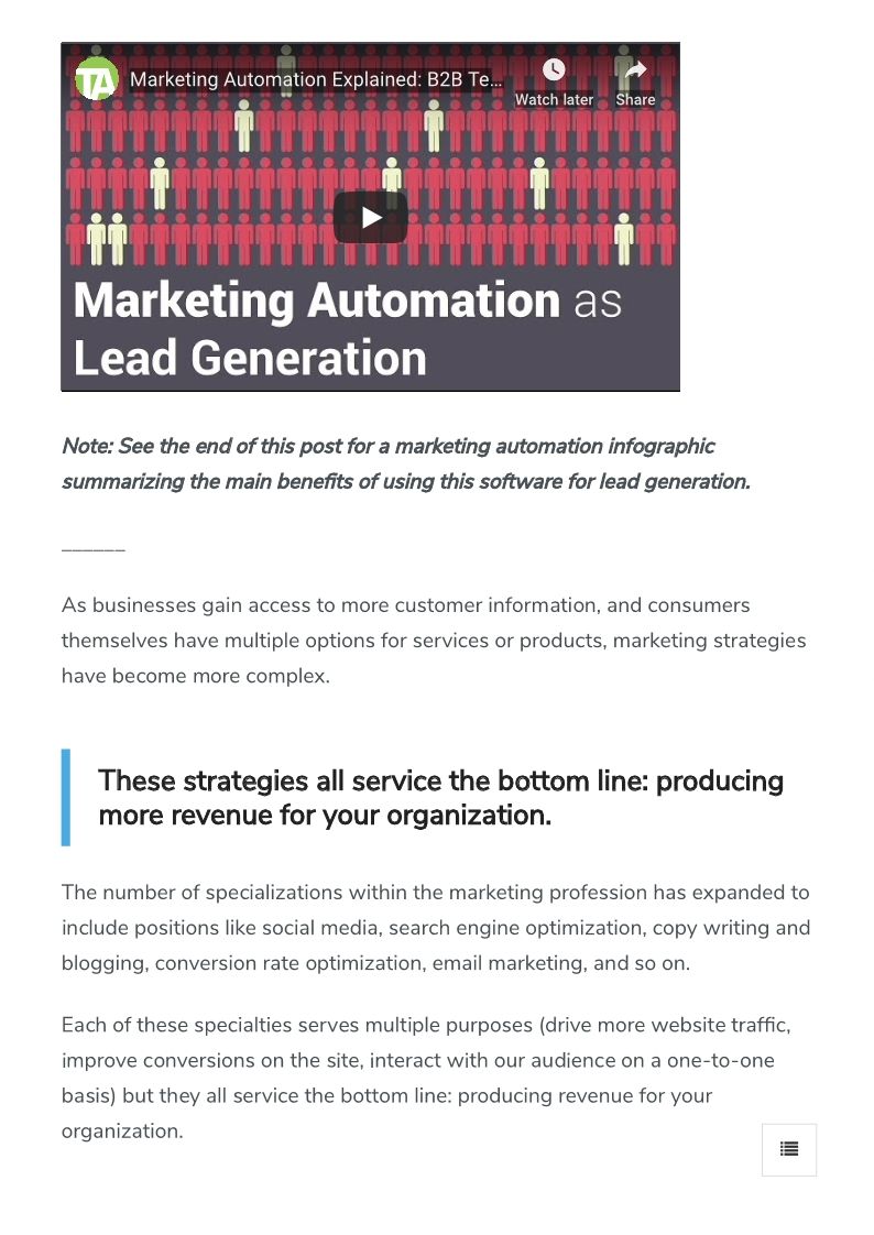 How to Use Marketing Automation as Lead Generation Software (Infographic)