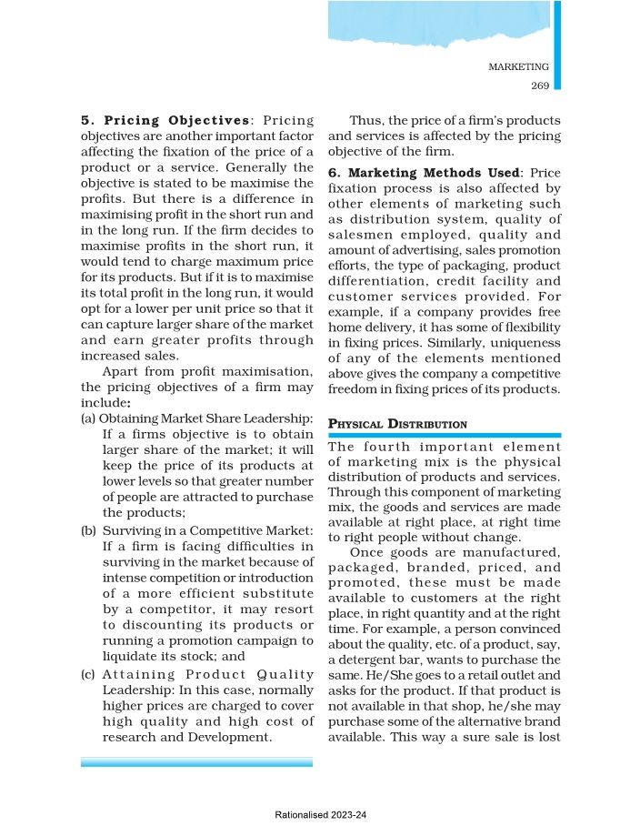 Financial marketing -internal