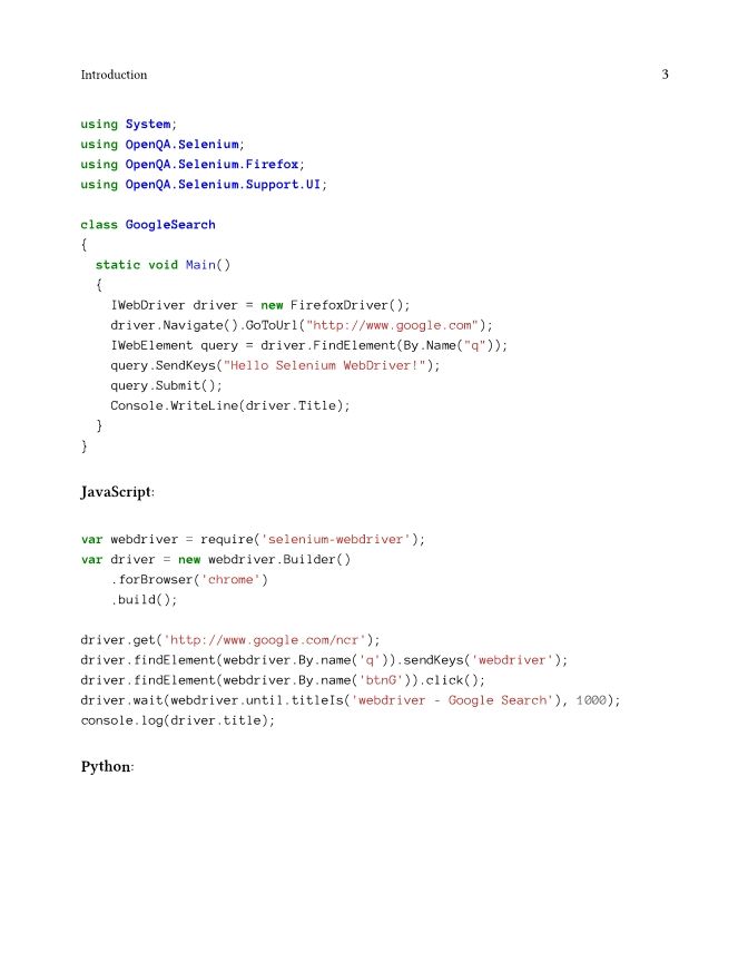 Selenium WebDriver Recipes in Java