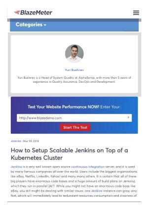 How to Setup Scalable Jenkins on Top of a Kubernetes Cluster - H31