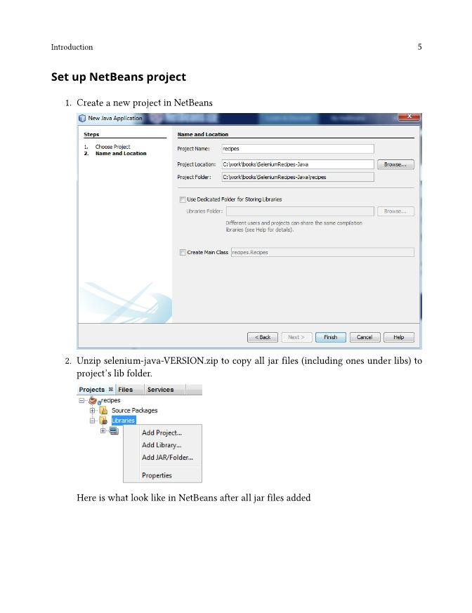 Selenium WebDriver Recipes in Java