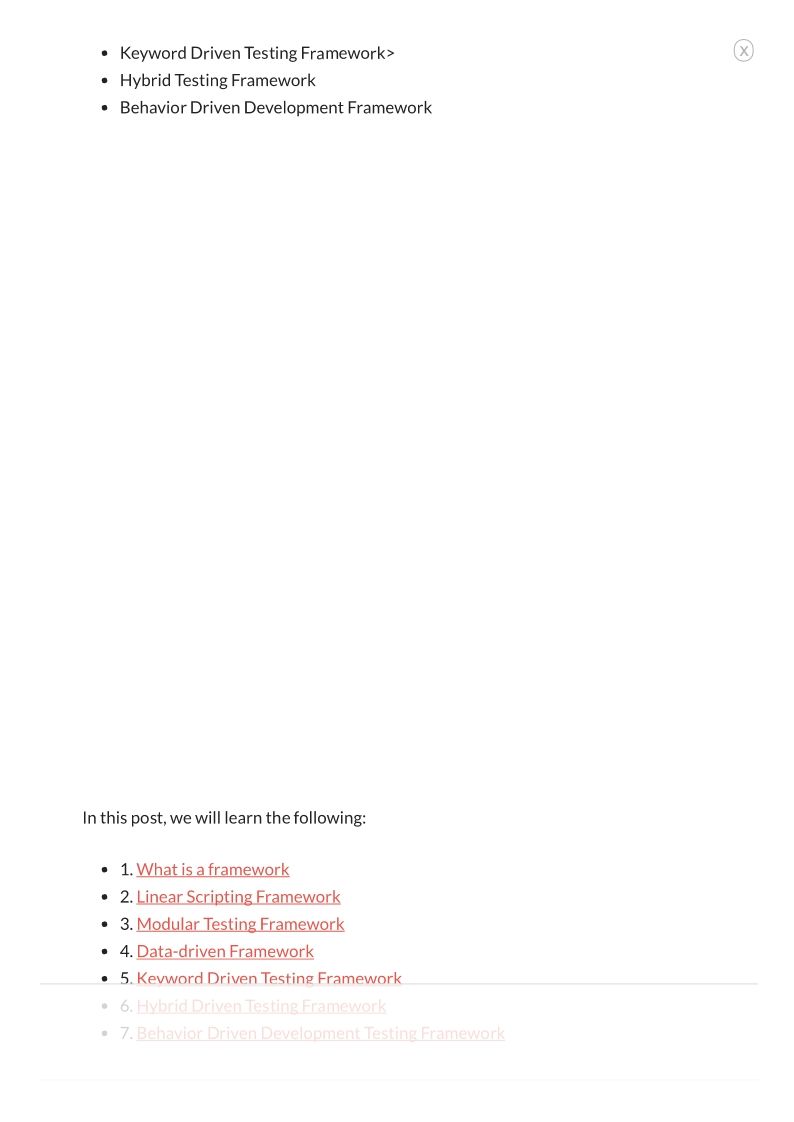 Test Automation Frameworks-Ext