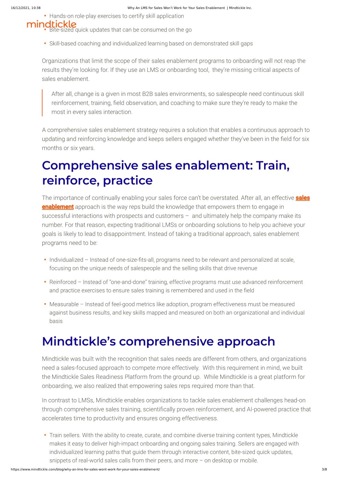 Why An LMS for Sales Won&rsquo;t Work for Your Asset