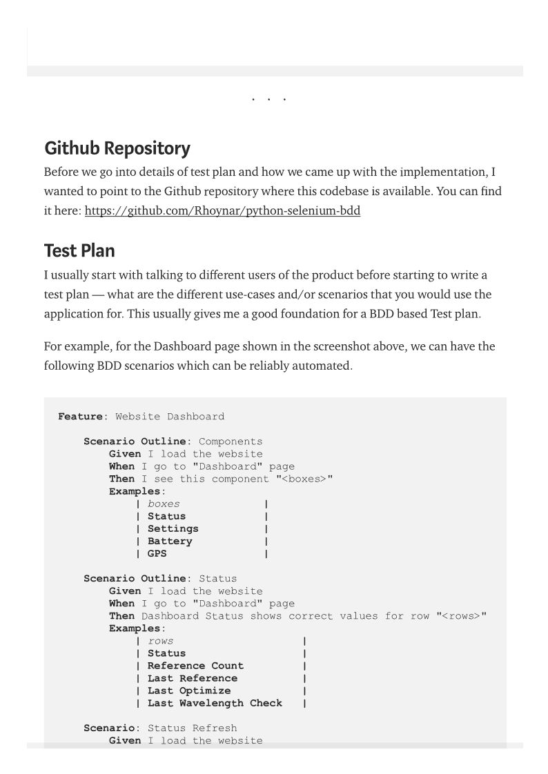 BDD Cucumber and Selenium WebDriver based Test Automation Framework in Python-Edoc1