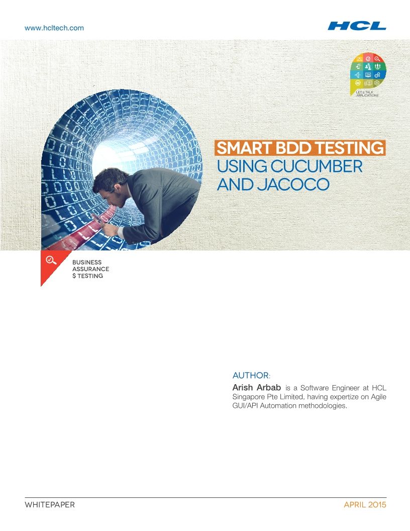 Smart BDD Testing Using Cucumber Doc4