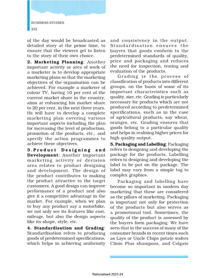 Financial marketing -internal