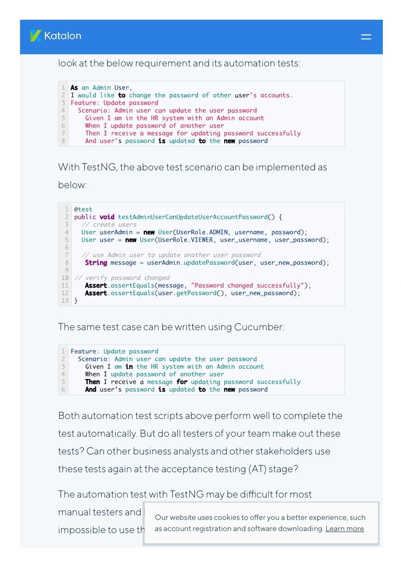 Automation Testing with Cucumber BDD in Agile Teams - Edoc4