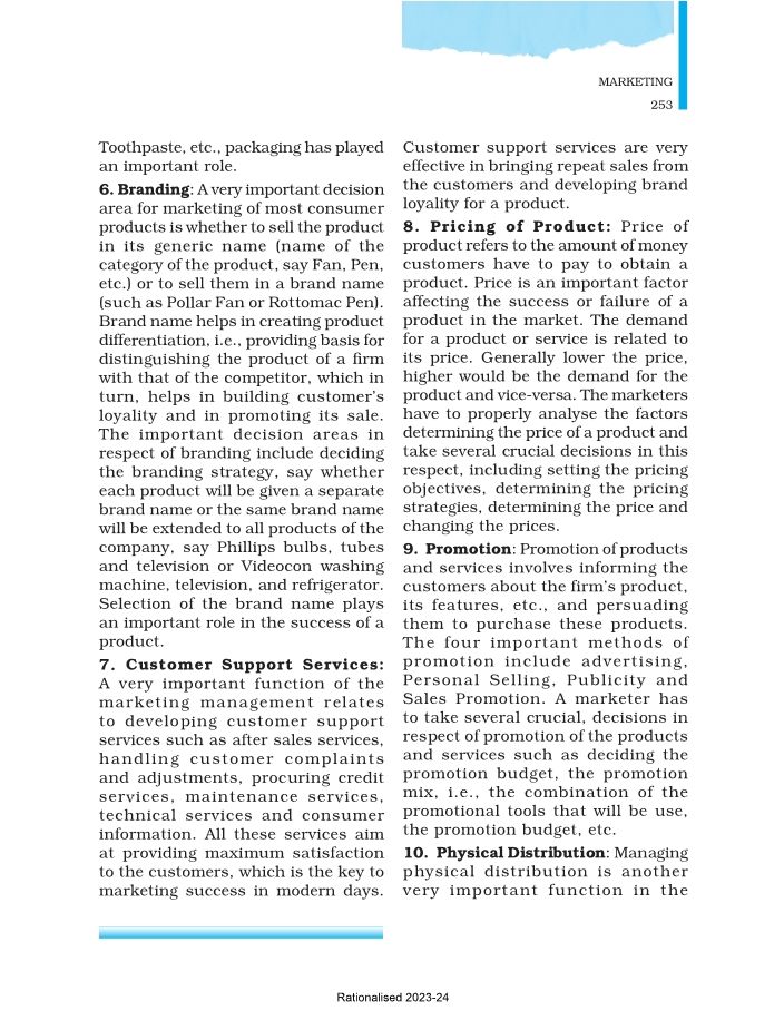 Financial marketing -internal