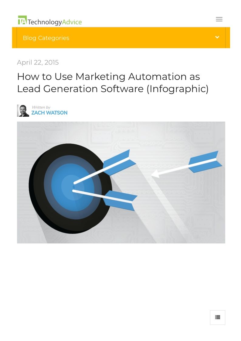 How to Use Marketing Automation as Lead Generation Software (Infographic)