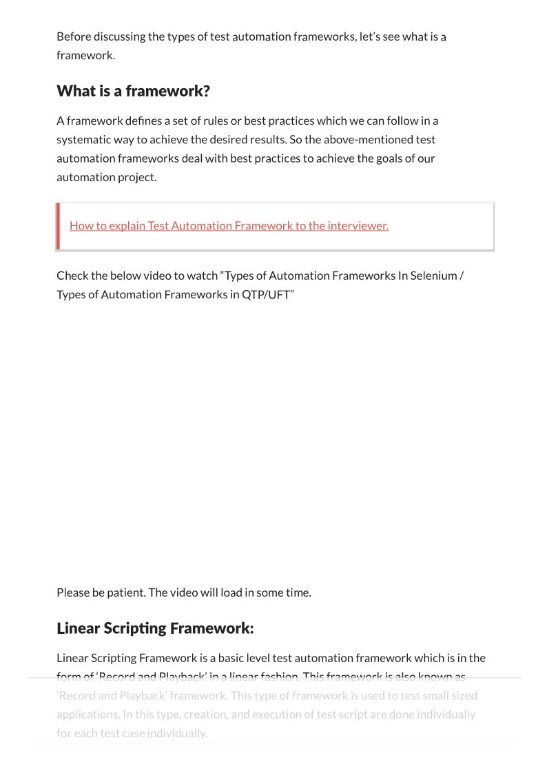 Test Automation Frameworks-Ext