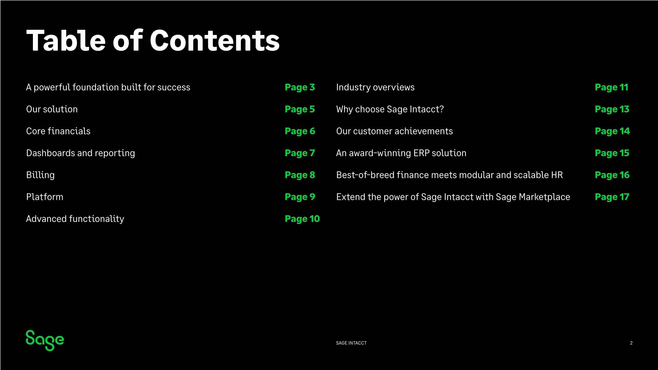Sage intacct -External