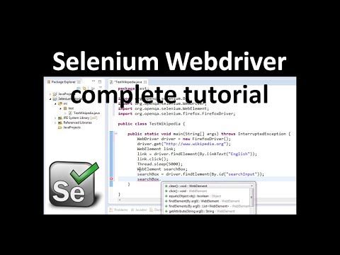 Selenium Tutorial for Beginner - WebDriver