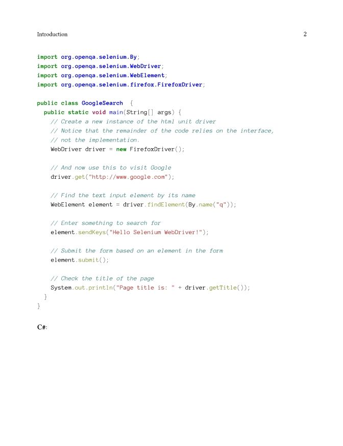 Selenium WebDriver Recipes in Java