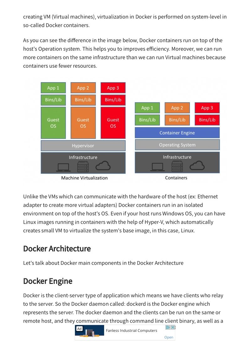Docker Tutorial for Beginners: What is, Architecture, Install, Commands History of Virtualization -Ext_Doc2