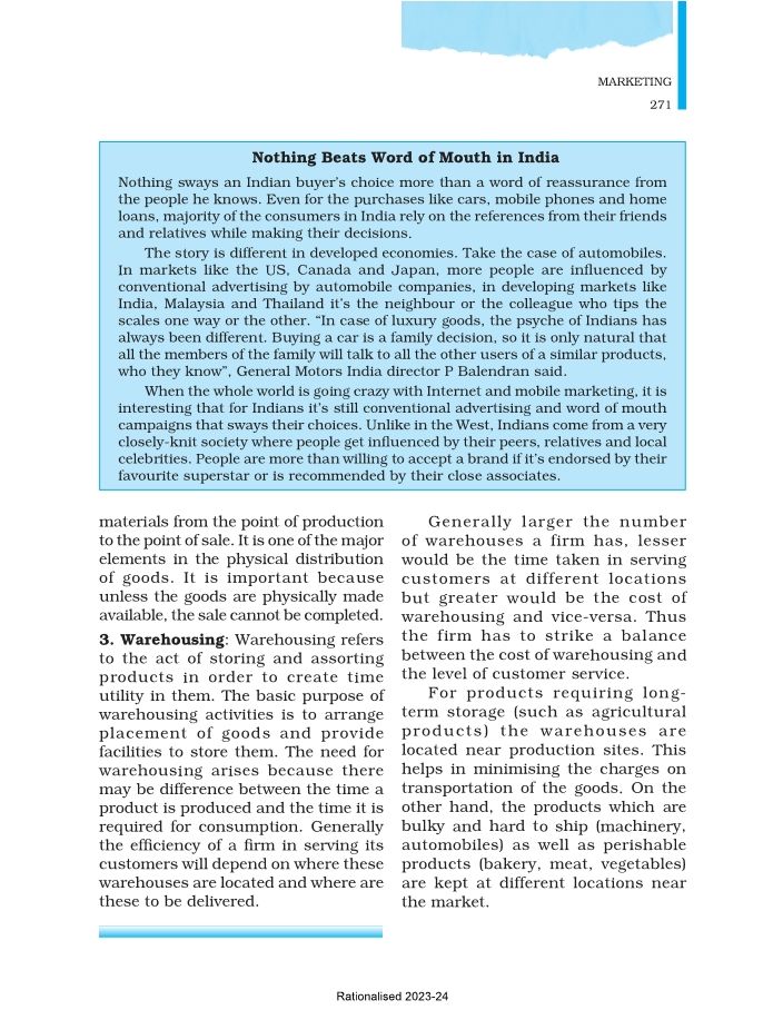 Financial marketing -internal