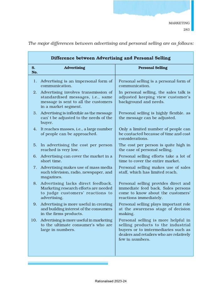 Financial marketing -internal