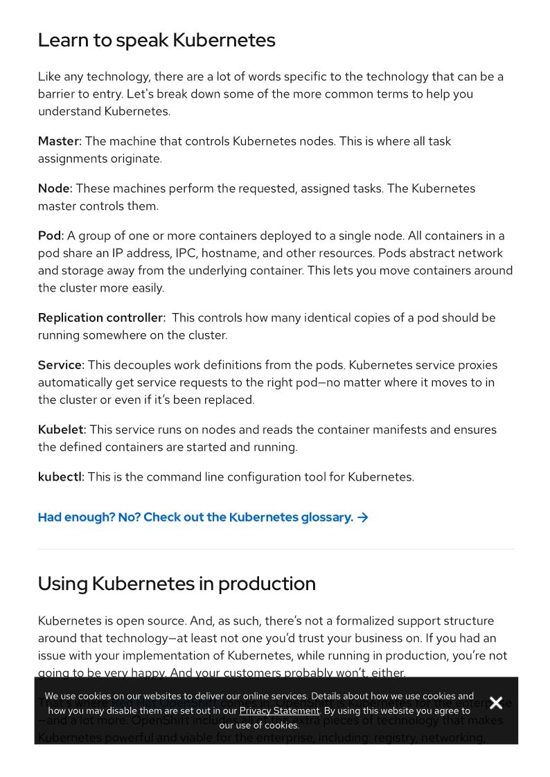 What is Kubernetes Redhat H29