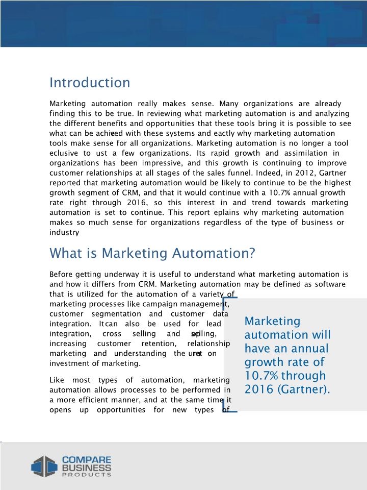 Marketing Automation - Why It Makes Sense