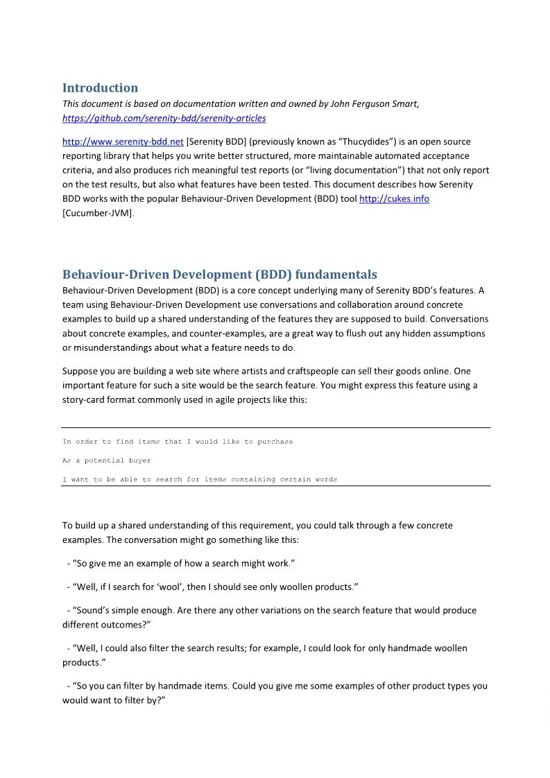 Behaviour-Driven Test Automation with Serenity BDD and Cucumber-JVM Doc5