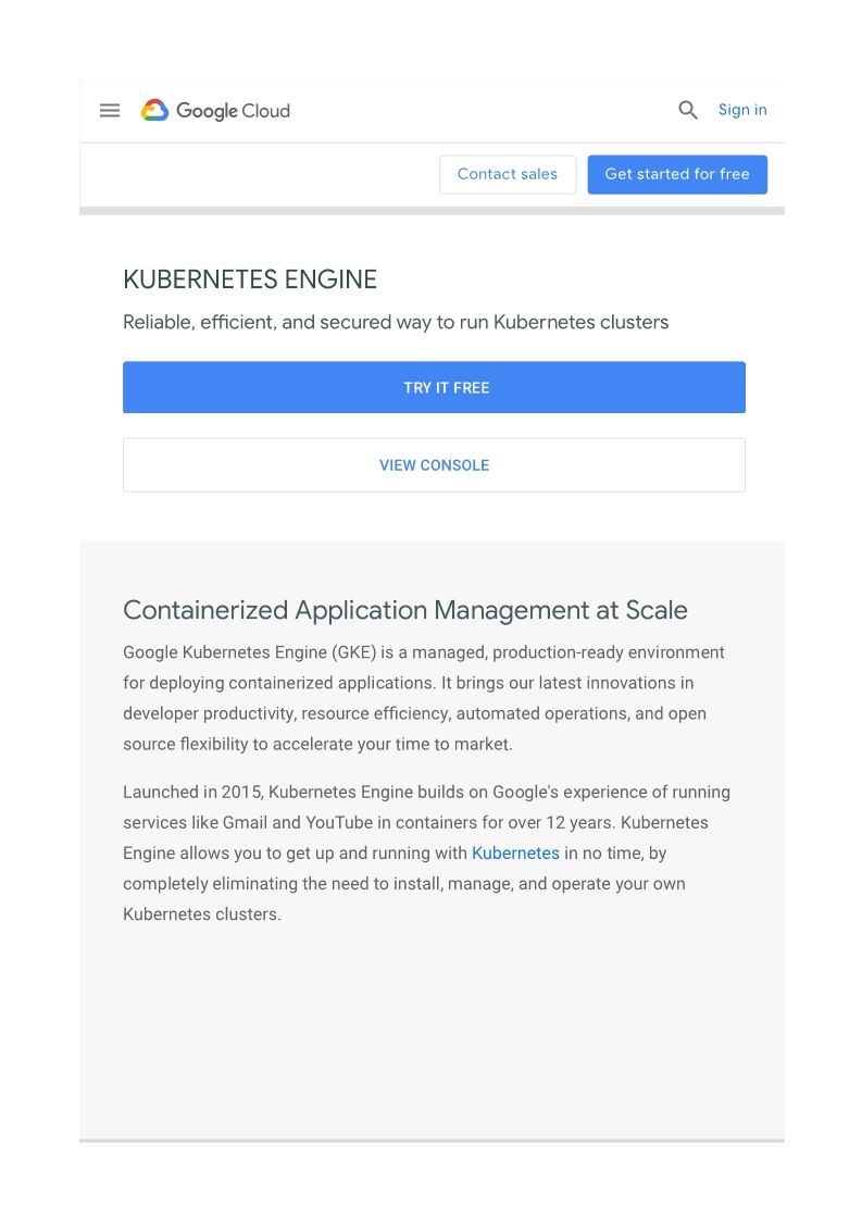 Google KUBERNETES ENGINE -H2 Title